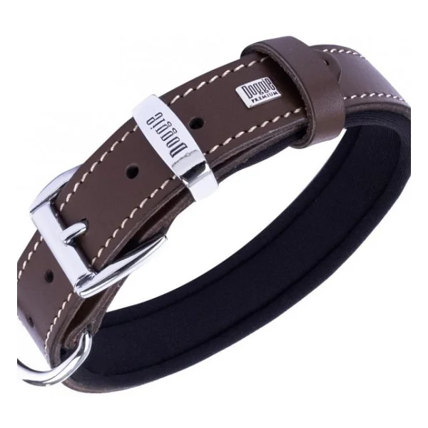 Doggie Comfort Deri Kemik Desenli 2.5x37-45 cm Kahverengi Köpek Boyun Tasması - Görsel 10