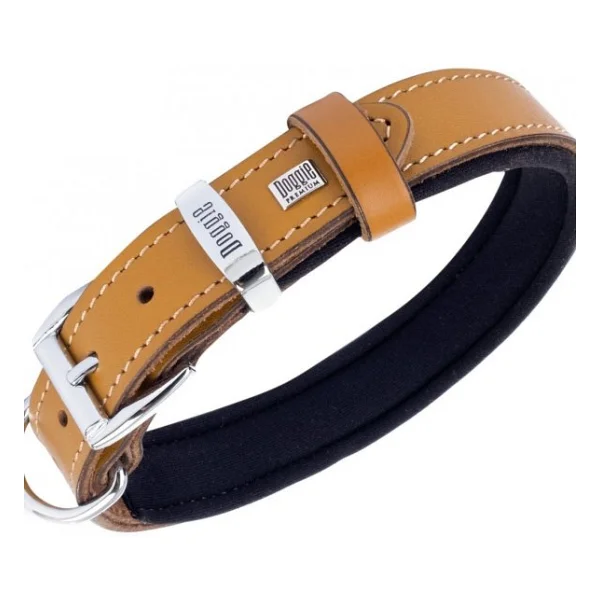 Doggie Comfort Deri Pati Desenli 2.5x37-45 cm Camel Köpek Boyun Tasması - Görsel 4