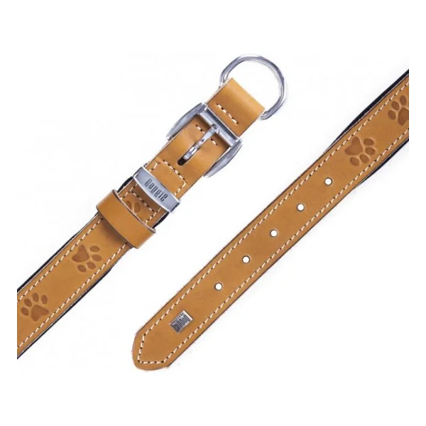 Doggie Comfort Deri Pati Desenli 2.5x37-45 cm Camel Köpek Boyun Tasması - Görsel 6