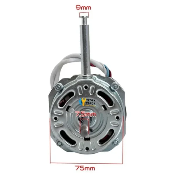 Raks Uyumlu Mili 10mm - Dişli Vantilatör Motoru - Görsel 3