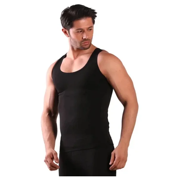 Özel Seri Terleme Hızlandırıcı Rahat Şık Destekleyici Termal Sauna Erkek Atlet - Görsel 5