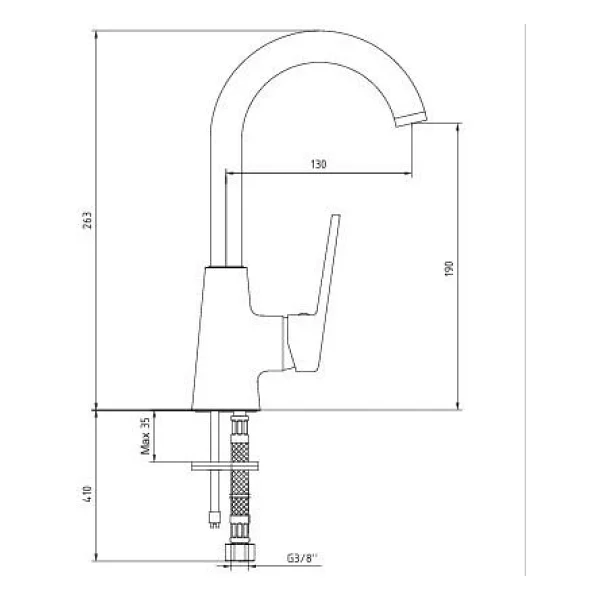 AR Fine 102188145 Lavabo Bataryası - Görsel 6