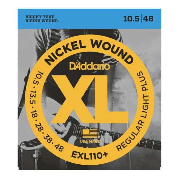 D'Addario EXL110+ Nickel Wound Regular Light Plus 10.5-48 Elektro Gitar Tel Seti - Görsel 5