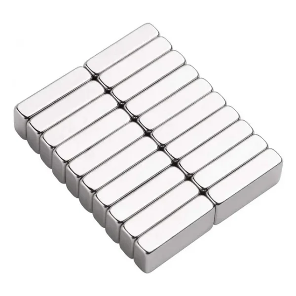 2 Adet 20X10x5 Mm Neodyum Magnet N35 Güçlü Mıknatıs Köşeli Dayanıklı Nikel Kaplama - Görsel 7
