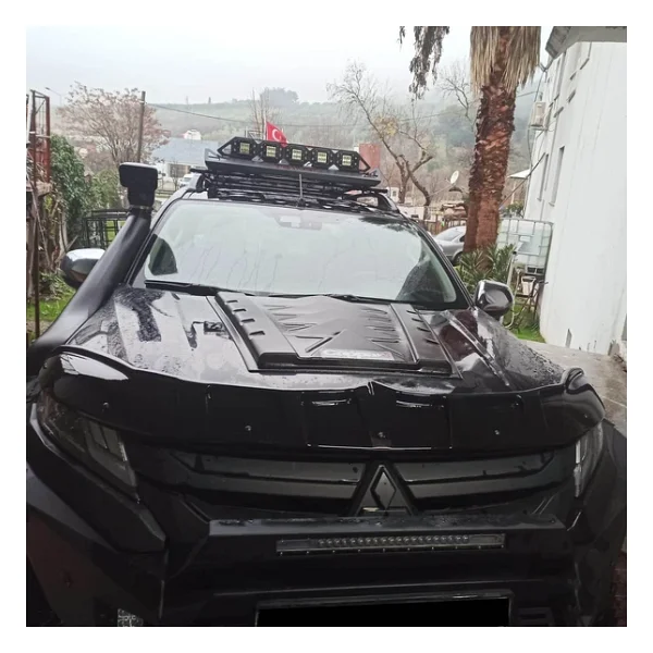 Mitsubishi L200 2019- Yılı Ve Sonrası Uyumlu Yarasa Kaput Rüzgarlığı - Görsel 9