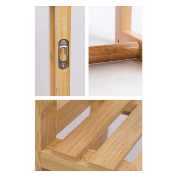 Digithome Bambu Mini 8 Form Organizer Mutfak ve Banyo Düzenleyici Askılı Duvar Rafı Havluluk DB-0028 - Görsel 7