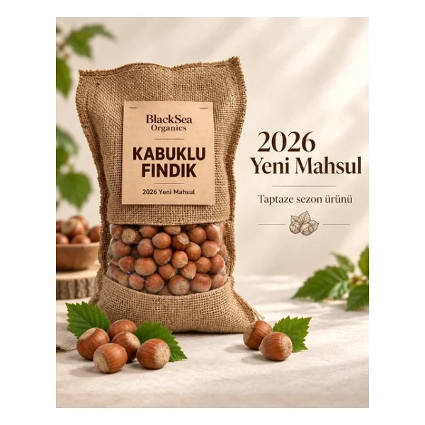 Blacksea Organics 2025 Yeni Mahsul Kabuklu Fındık 250 Gr - Görsel 4