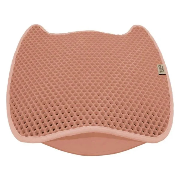 Cattie Taraklı Model Kum Toplayıcı Fonksiyonel Kedi Paspası Pink - Kedi Model M Boy 50-50CM - Görsel 6