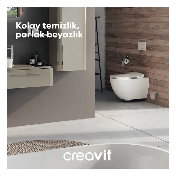 Creavit Free Rim-Off FE322-00CB00E Beyaz Asma Klozet - Görsel 6