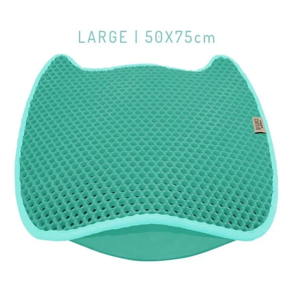 Cattie Taraklı Model Kum Toplayıcı Fonksiyonel Kedi Paspası Turquoise - Kedi Model L Boy 50-75Cm - Görsel 2