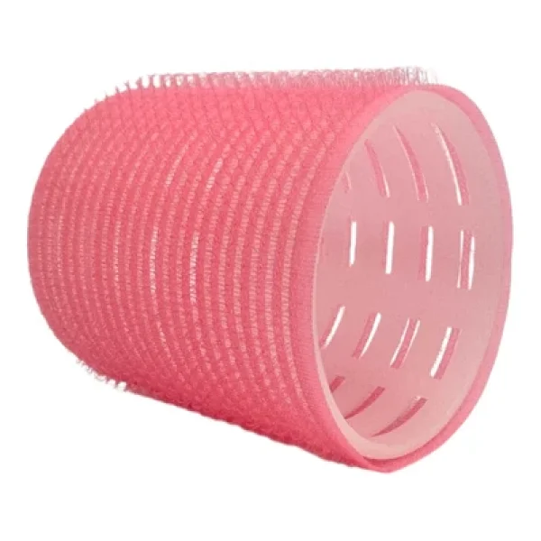 Croc 4Lü Büyük Boy Plastik Bigudi Pembe Cb23 - Cırtlı Yapışkanlı Saç Bigudisi - Görsel 3