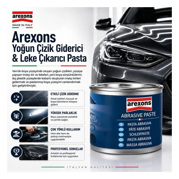Arexons Yoğun Çizik Giderici Pasta Leke Çıkarıcı-150 Ml. - Görsel 3