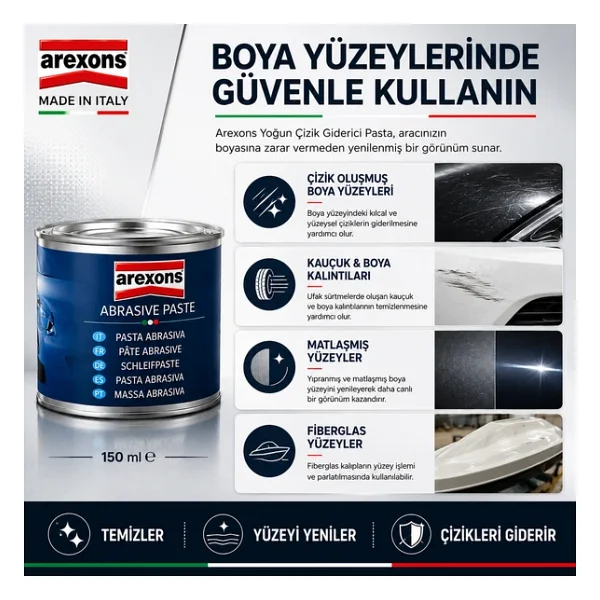Arexons Yoğun Çizik Giderici Pasta Leke Çıkarıcı-150 Ml. - Görsel 6