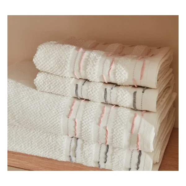 Karaca Home Dena Aile Banyo Seti Off White - Görsel 8
