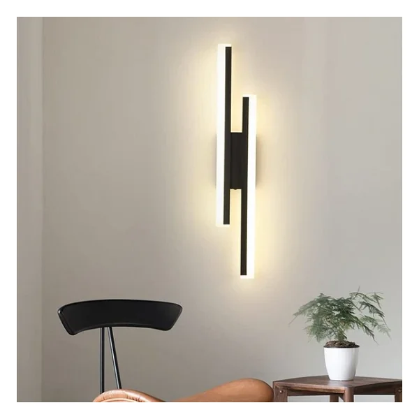 2 Adet Elektrikle Çalışır, 12 Watt , 3000 Kelvin Gün Işığı Led Aplik, İç Merkan Led Duvar Armatürü - Görsel 2