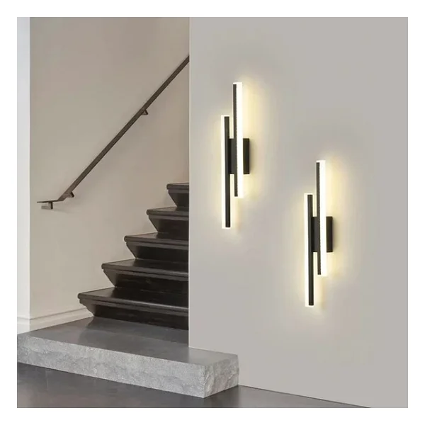 2 Adet Elektrikle Çalışır, 12 Watt , 3000 Kelvin Gün Işığı Led Aplik, İç Merkan Led Duvar Armatürü - Görsel 8