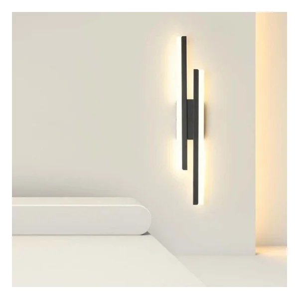 2 Adet Elektrikle Çalışır, 12 Watt , 3000 Kelvin Gün Işığı Led Aplik, İç Merkan Led Duvar Armatürü - Görsel 5
