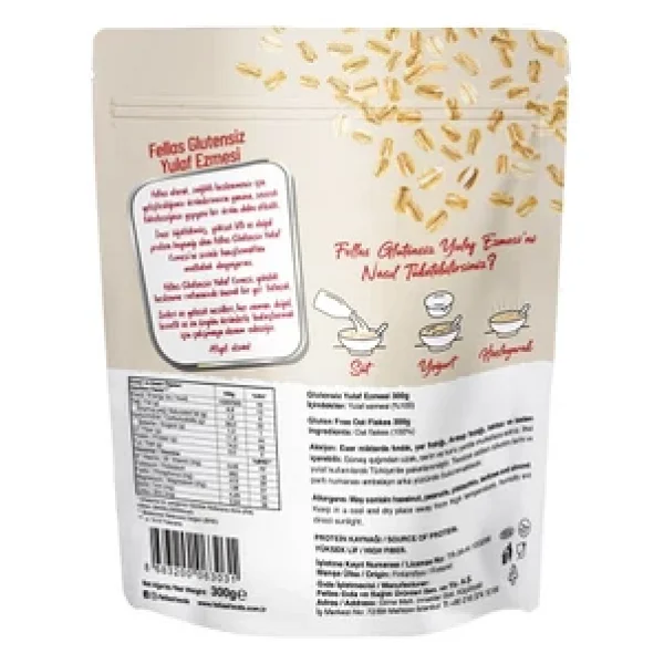 Fellas Glutensiz Yulaf Ezmesi 300 gr 2'li - Görsel 3