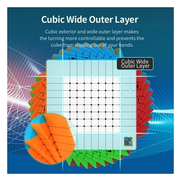 Orijinal MoYu Meilong 10x10 Küp - Moyu Speed Cube - Moyu 10x10 Zeka Küpü - Zeka Küpü - Rubik Küp - Görsel 8