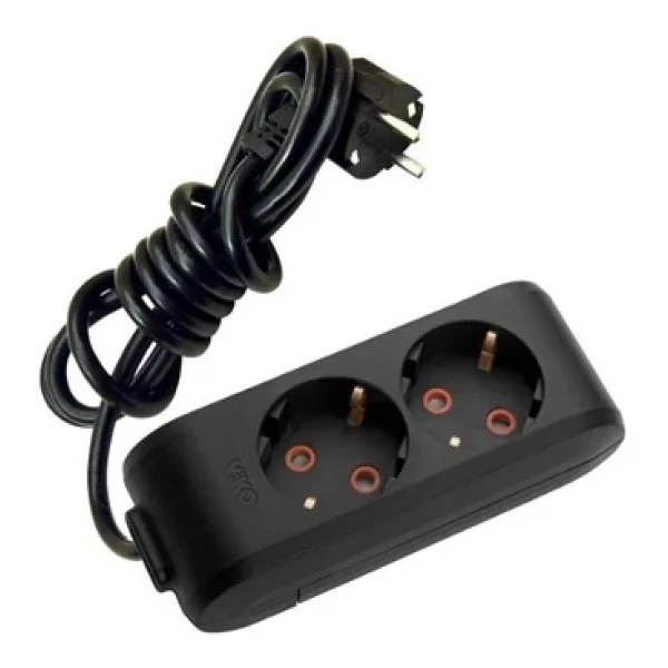 Viko Multi-let 90133203 Topraklı Siyah 3 m 2'li Priz - Görsel 6