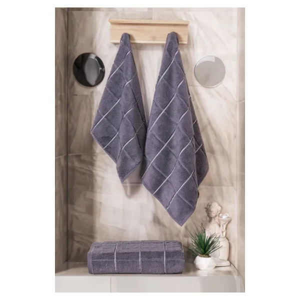 VAROL KareMicro Cotton Banyo Havlusu 70X140cm - Görsel 3