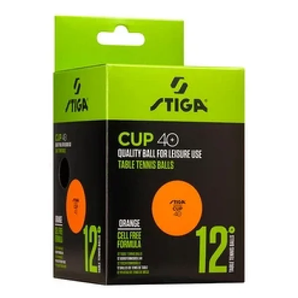 Stiga Table Tennis Ball Cup Pinpon Topu Turuncu 12Li 1110-2503-12 - Görsel 2