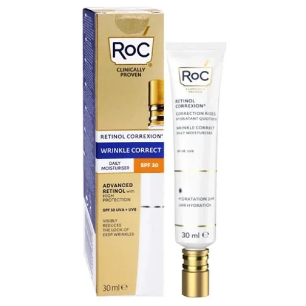 ROC Retinol Correxion 30 Faktör Kırışıklık Giderici Krem 30 ml - Görsel 5