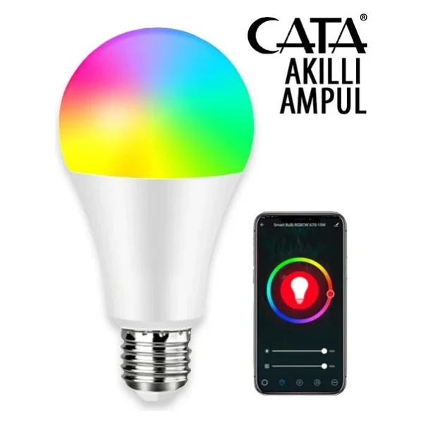 Cata CT-4000 9 W E27 RGB Akıllı LED Ampul - Görsel 3
