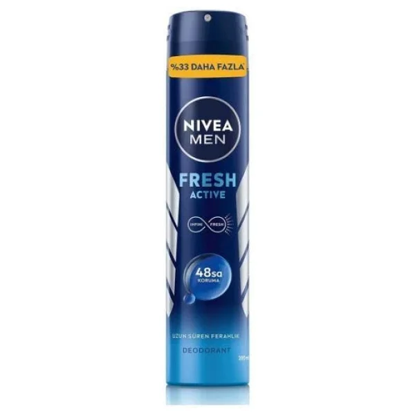 Nivea Men Fresh Active 200 ml Erkek Deodorant - Görsel 7