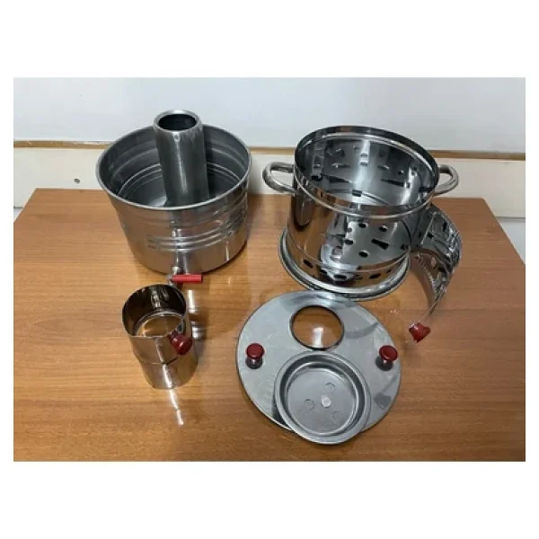 Sobapark Odunlu Kömürlü Çay Semaveri Odunlu Kömürlü Semaver Tek Musluklu Semaver 3,5 Litre - Görsel 4