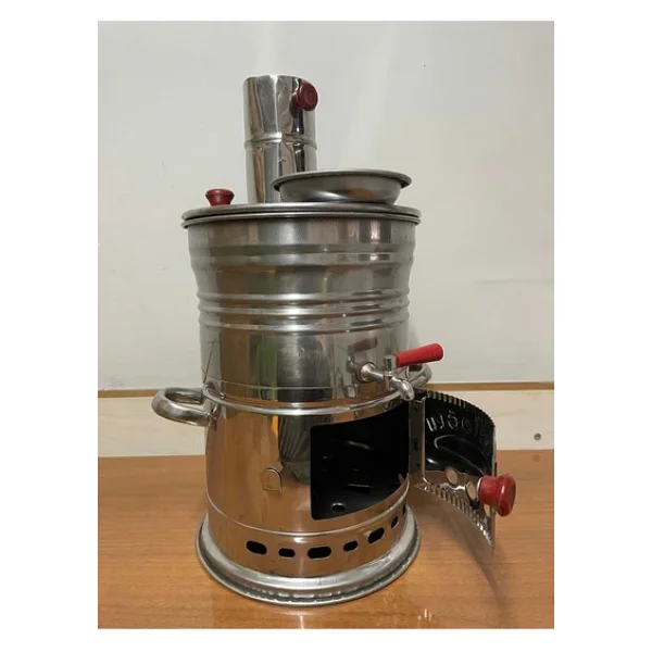 Sobapark Odunlu Kömürlü Çay Semaveri Odunlu Kömürlü Semaver Tek Musluklu Semaver 3,5 Litre - Görsel 3