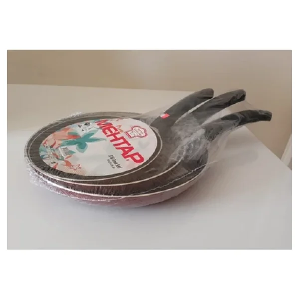 Mehtap 3'lü 18+22+26 cm Tava Seti - Görsel 4