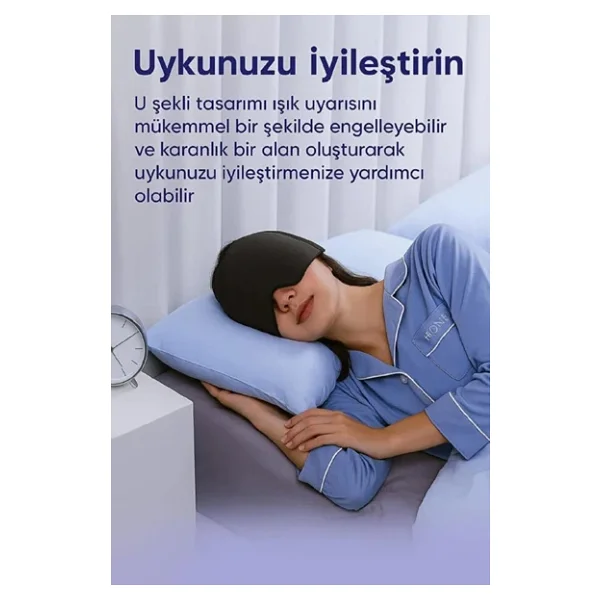 Jel Migren Kafa Beresi Baş Ağrısı Kesici Şişlik Giderici Başlık Soğuk Sıcak Kompres Uyku Göz Bandı - Görsel 4