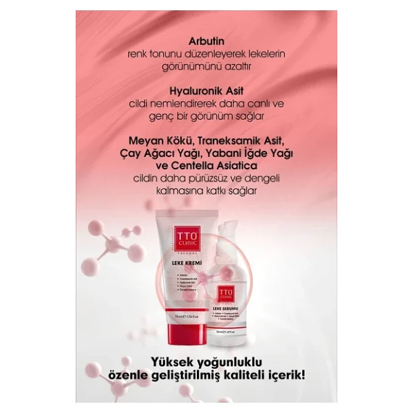 TTO Clinic Leke Kremi 75ML + Leke Serumu 50ML - Görsel 4