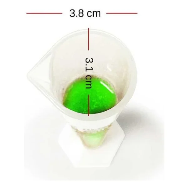 Isolab 100Ml Plastik Mezür Kabartma Skala - Görsel 5