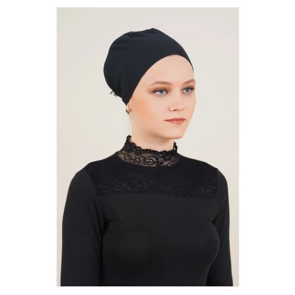 Monalisa Home Siyah Renk Gösterişli Lüks Bone - Görsel 2
