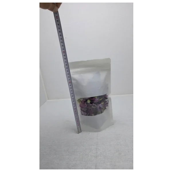 Doypack Beyaz Kraft Pencereli Kilitli 16x27- 500 Gr-(50 Adet) - Görsel 10