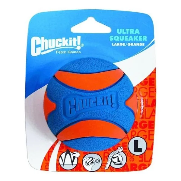 Chuckit Utra Squeaker Tekli Sesli Köpek Oyun Topu - Large - Görsel 8