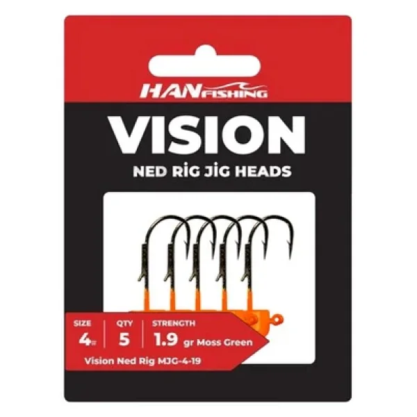 Hanfish Vision Ned Rig Orange Jighead - Görsel 2