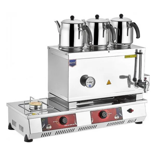 Remta N13(E) 55 Model 3 Demlikli Doğalgaz'lı + Elektrikli 34 lt Çay Kazanı - Görsel 4