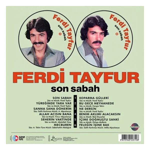 Ferdi Tayfur - Son Sabah Plak - Görsel 6