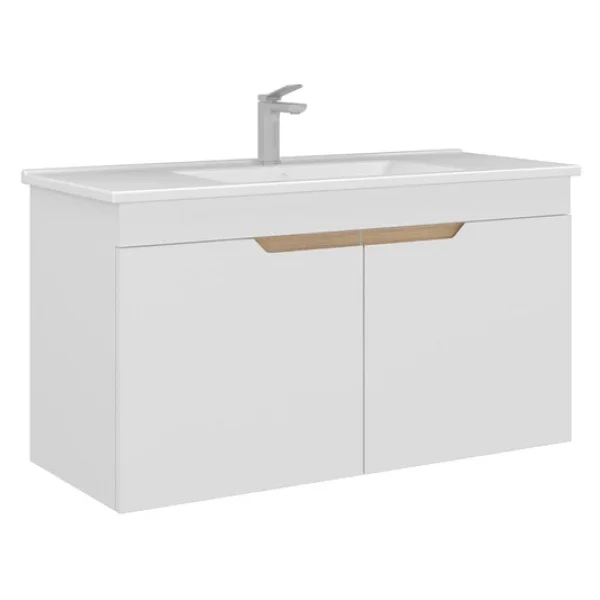 Orka Lena 100 cm Lavabolu Banyo Dolabı Seti - Görsel 2