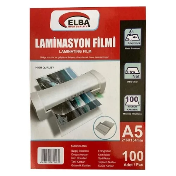 Elba Laminasyon Filmi A5 100 MIC 216x154 - Görsel 3