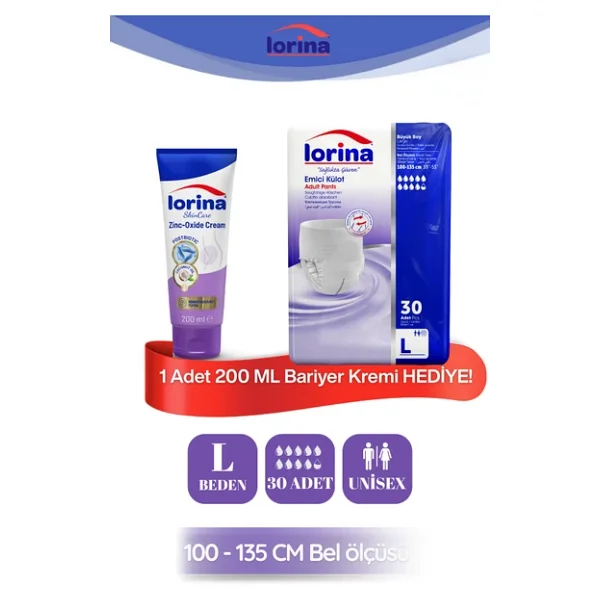 Lorina Emici Külot Büyük Boy L 30'lu Hasta Bezi - Görsel 4