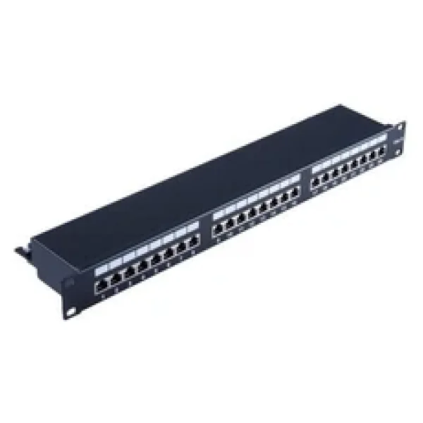 IRENIS Cat 6A 19" 1u Patch Panel, 500 Mhz, Siyah, 24 Port - Görsel 4