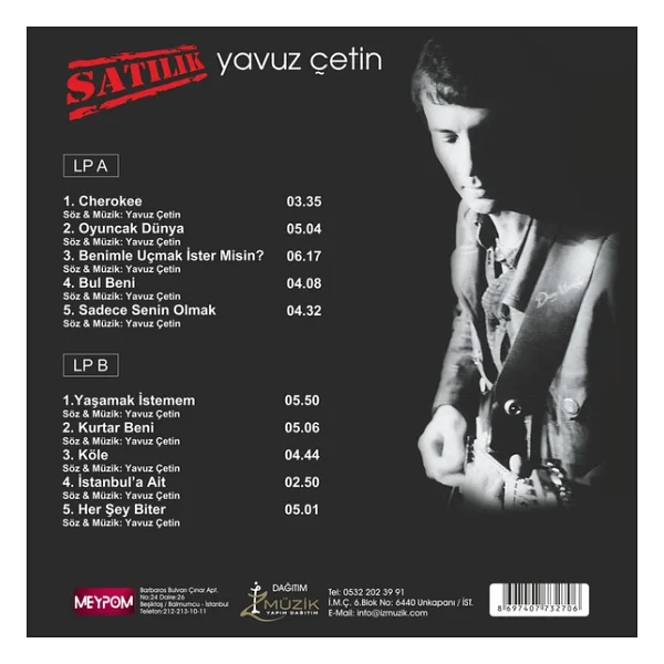 Yavuz Çetin - Satılık Plak - Görsel 6