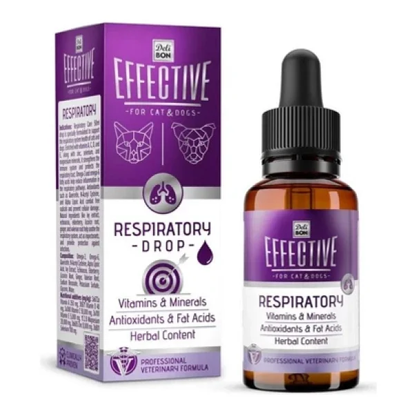 Delibon Effective Solunum Sistemi Sağlığı 50 ml Kedi Köpek Takviyesi - Görsel 7