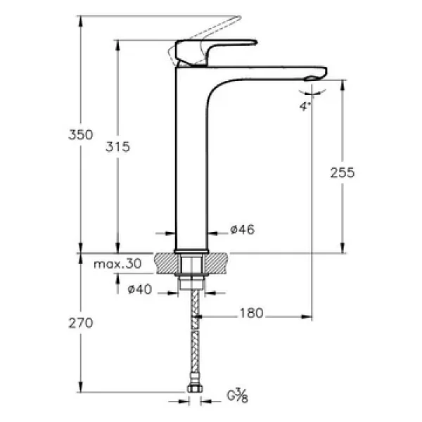 Artema Root Round A4270723 Altın Çanak Lavabo Bataryası - Görsel 2