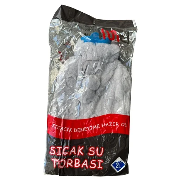 İma Peluş 2 Litre Sıcak Su Torbası - Gri - 1 Adet - Görsel 2