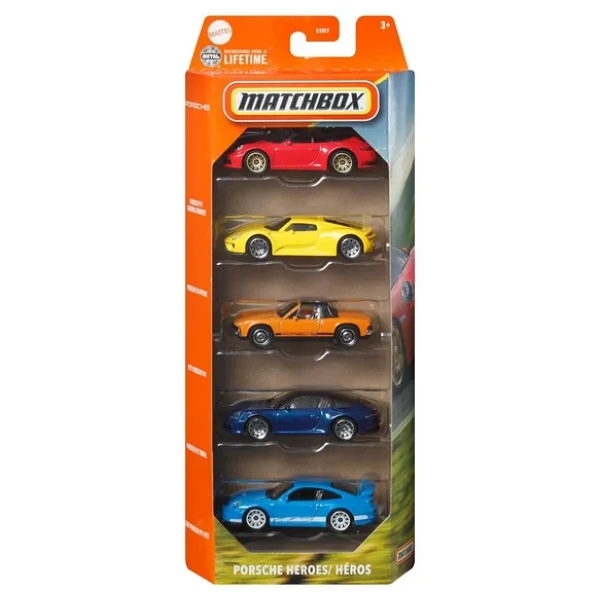 Matchbox Porsche Heroes 5'li Araba Seti JBX28 - Görsel 4